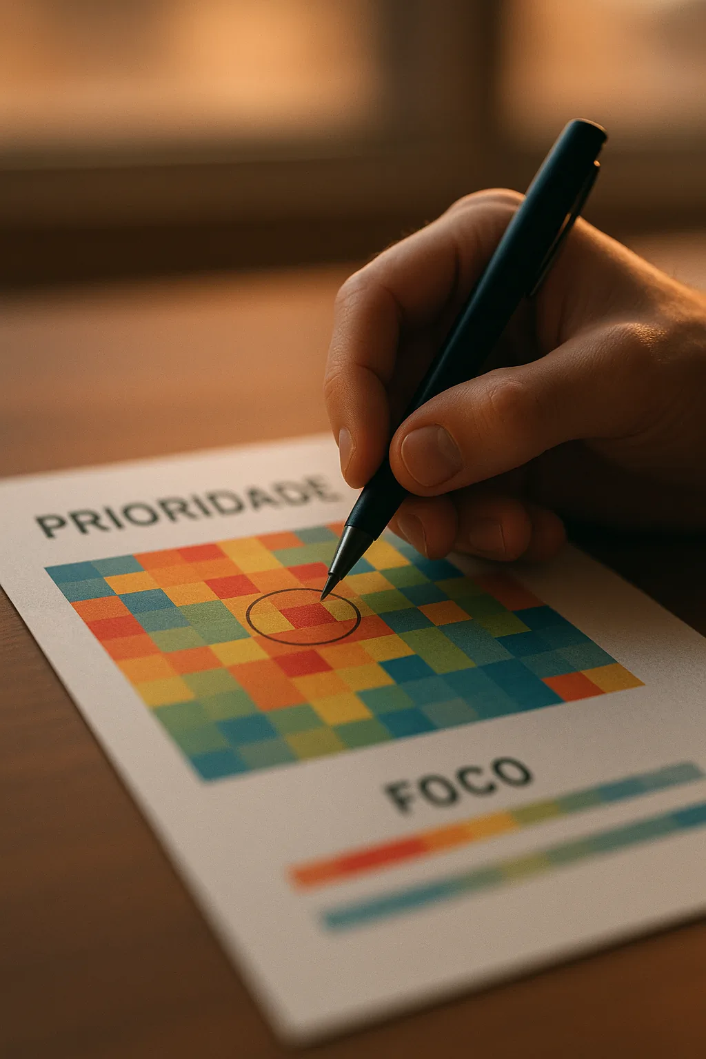 Diagnóstico por habilidade para ajustar o foco - Depois