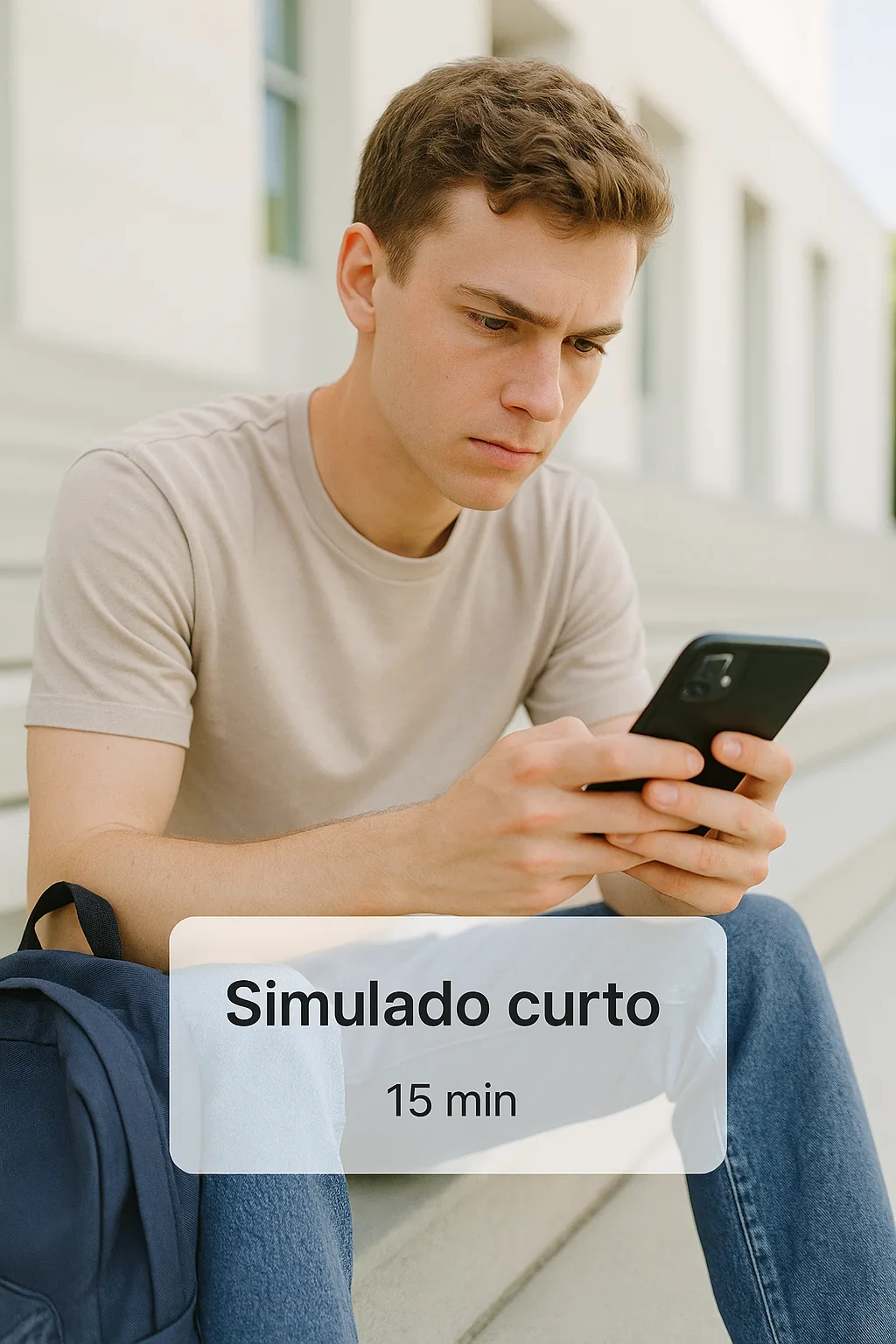 Simulado curto no intervalo entre aulas - Antes