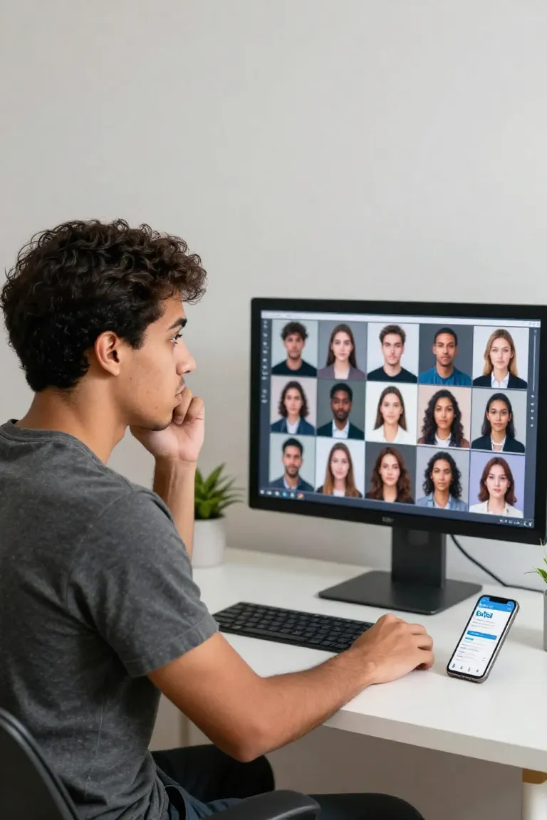 Criar Foto de Perfil com IA - Antes