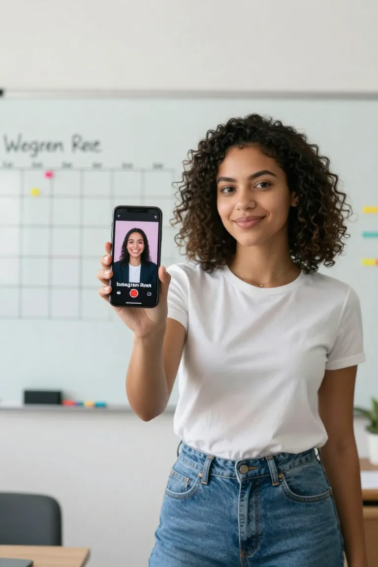 Criar Reels com IA para Instagram - Antes