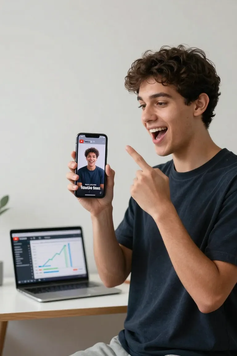 Criar Shorts com IA pro YouTube - Antes