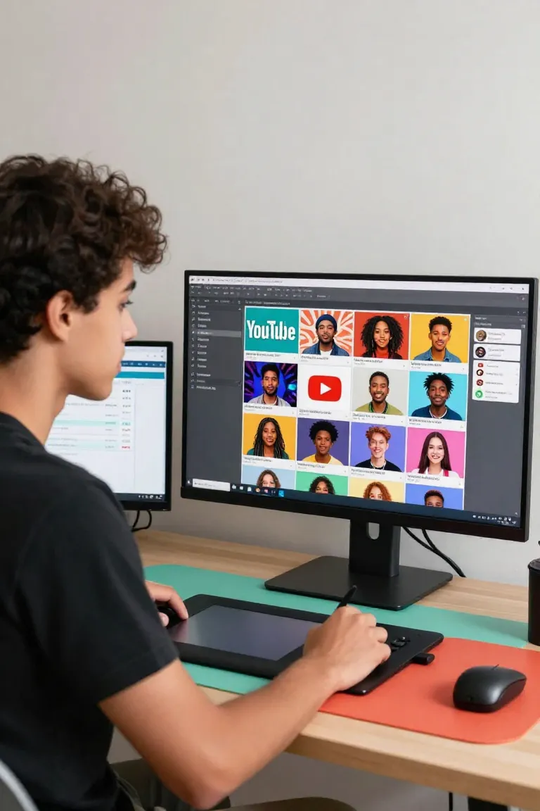 Criar Thumbnail com IA - Antes