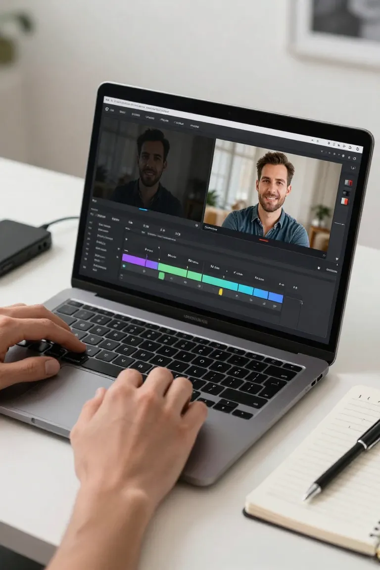 Editar Vídeo com IA Automática - Antes
