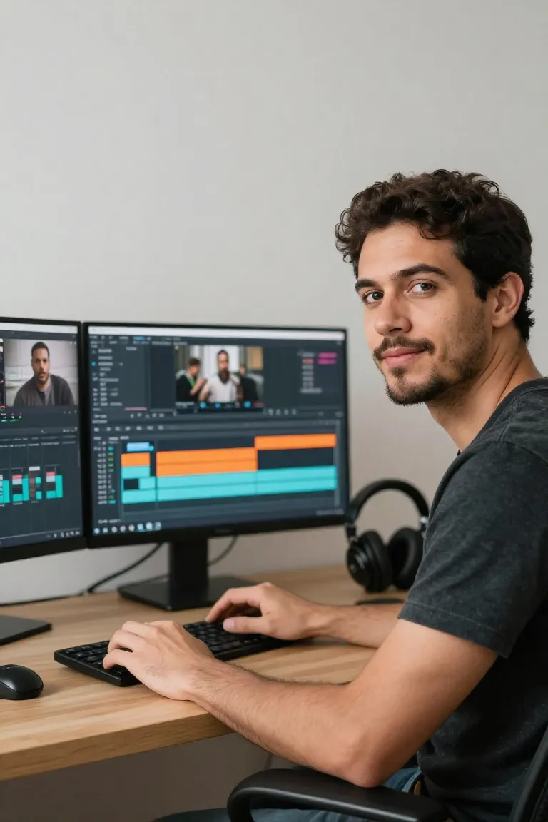 Editar Vídeo com IA Automática - Depois