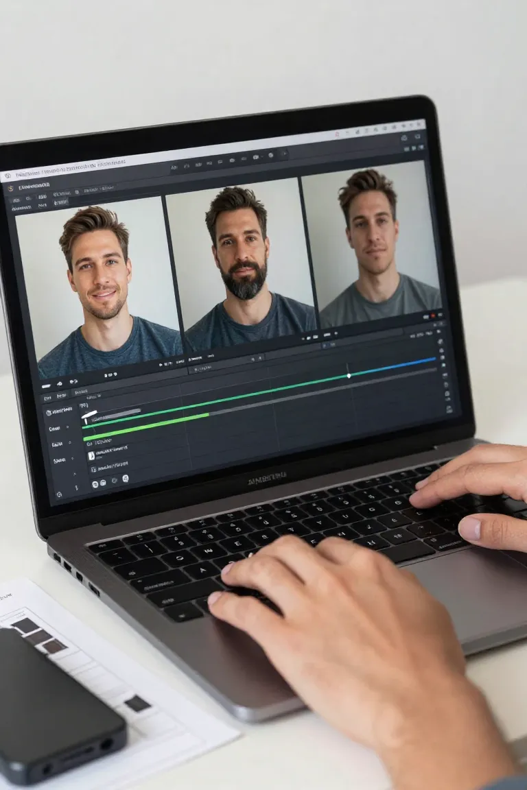 Fazer Deepfake Profissional com IA - Antes