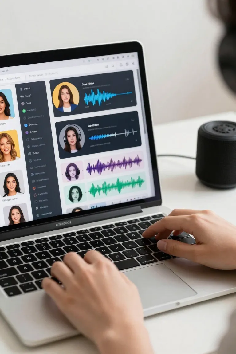 Gerar Voz com IA em PT-BR - Antes