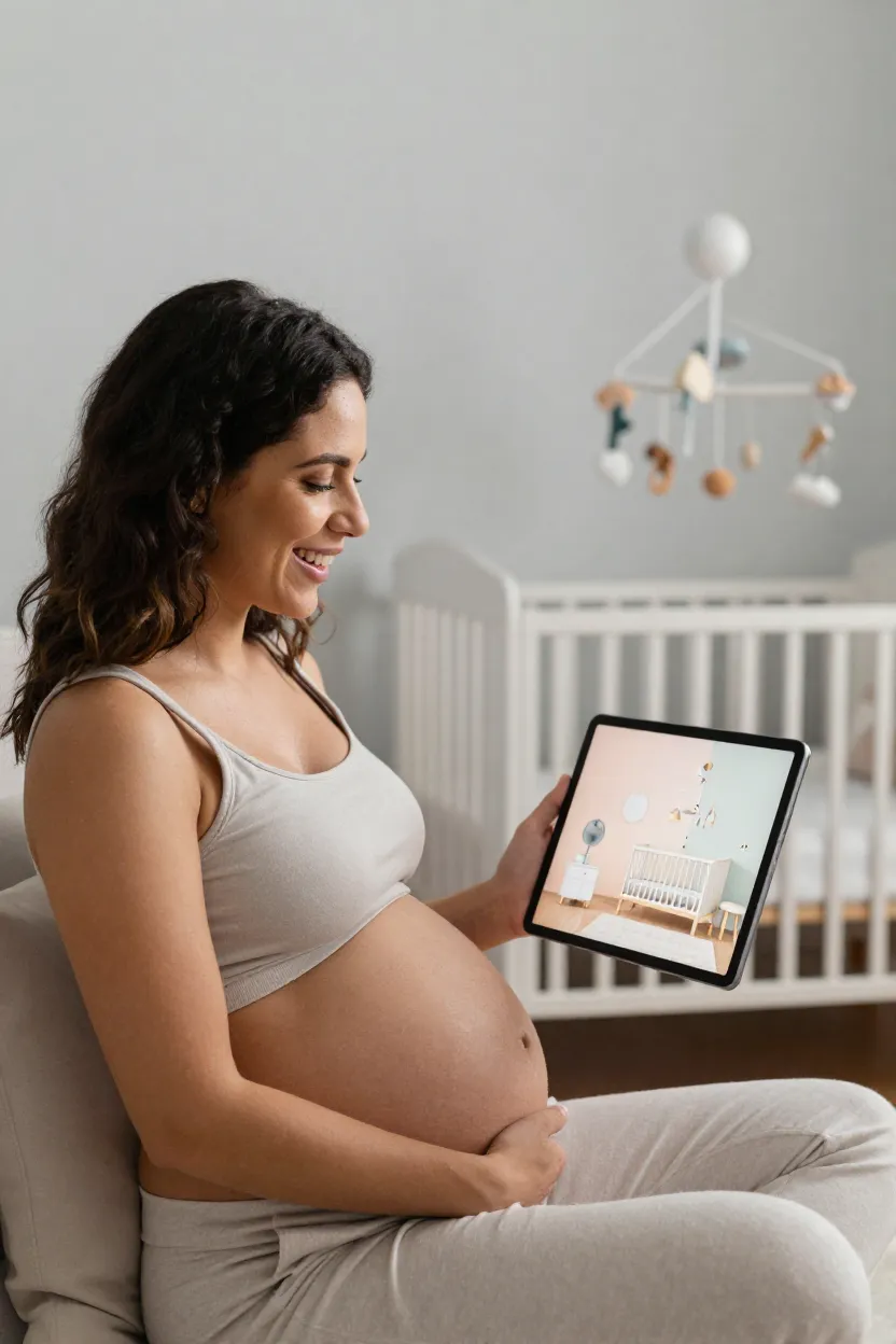 Decoração com IA para Quarto de Bebê - Antes