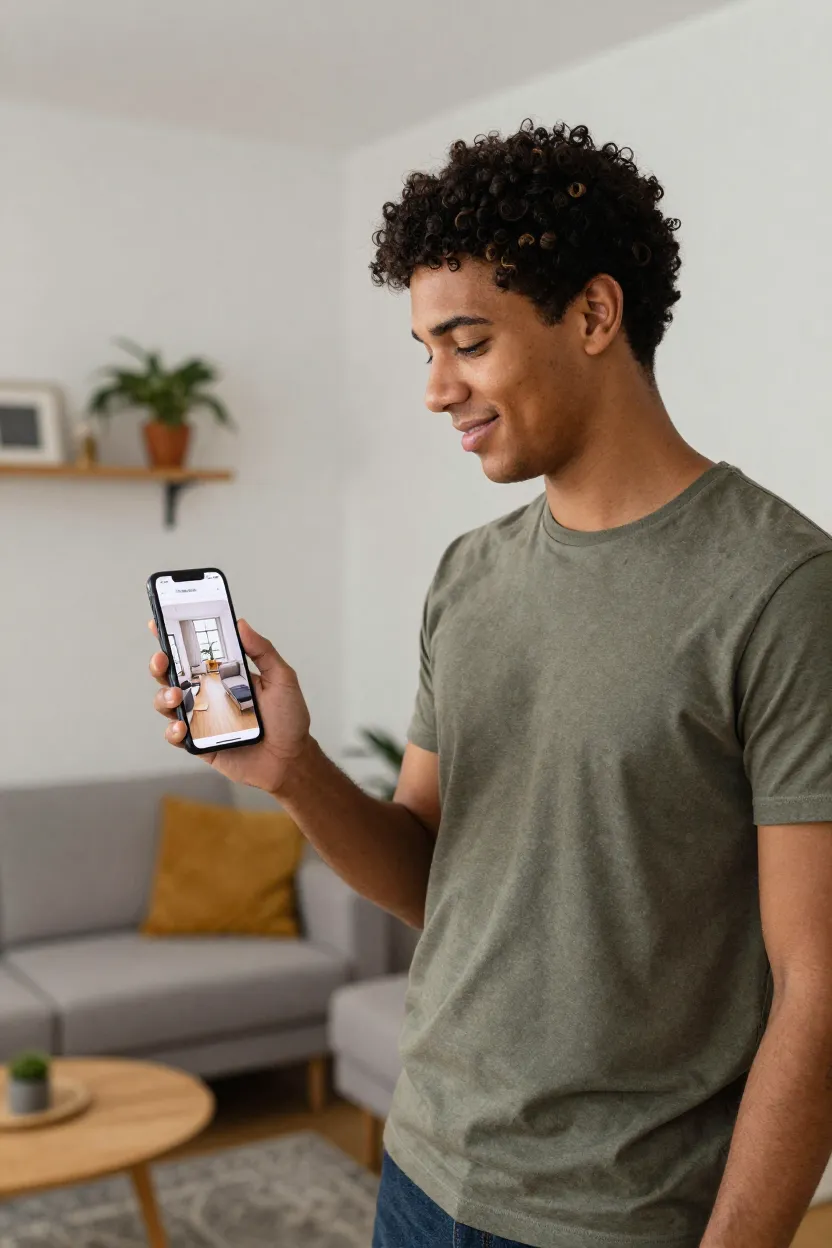 Decorar Sala Online: Aptos Compactos - Antes