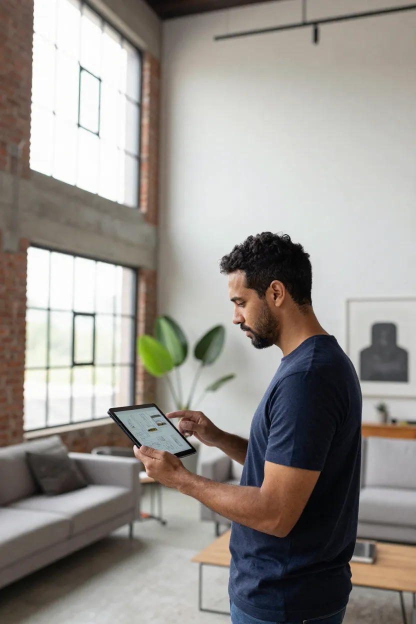 Ideias Sala com Pé Direito Alto - Antes