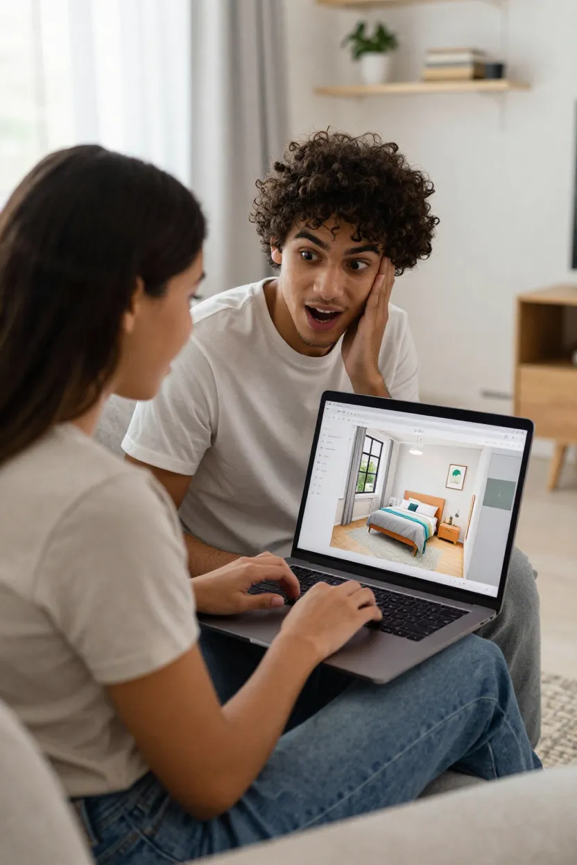 Montar Quarto 3D Online - Depois