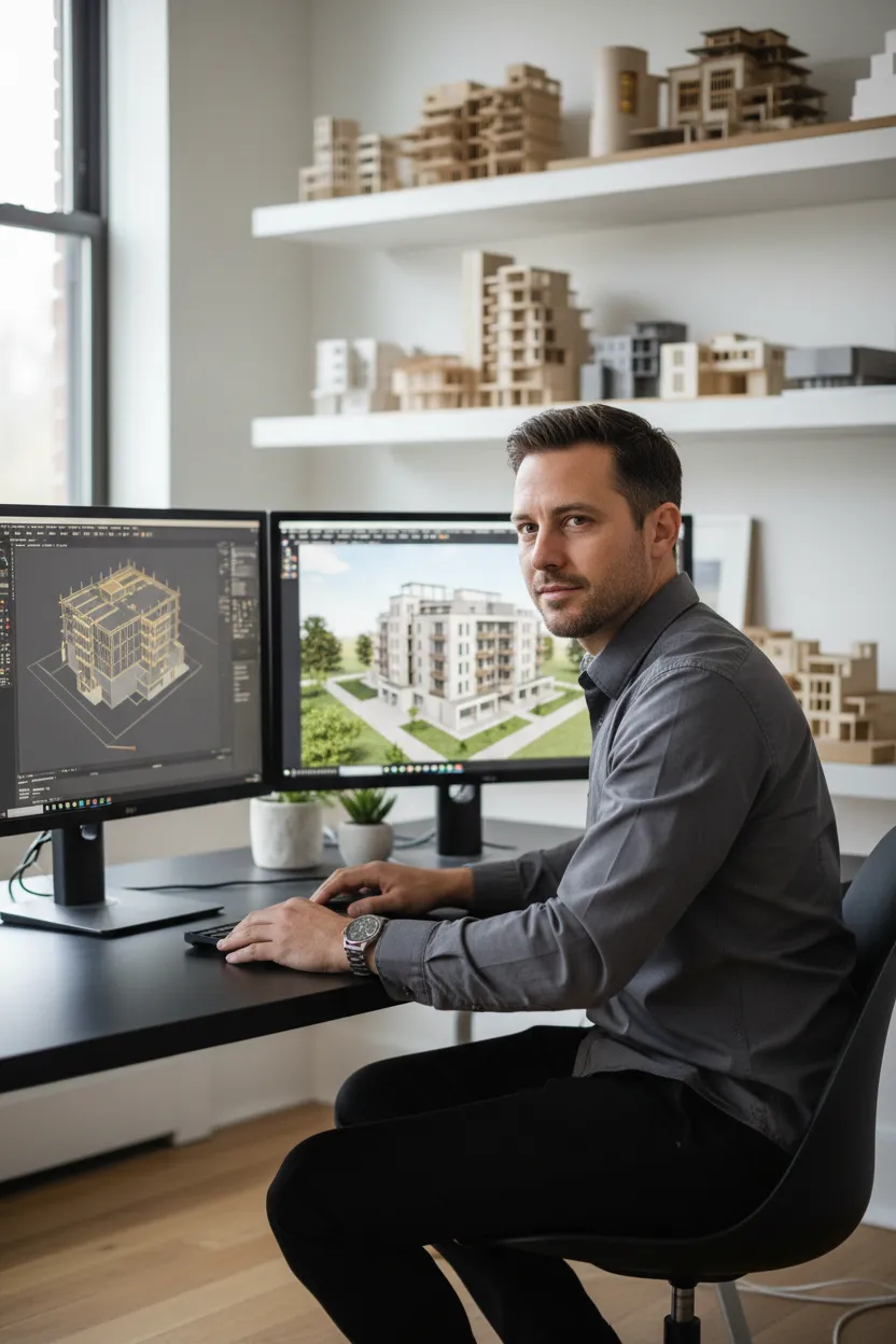 Arquitetos sem V-Ray ou Lumion - Antes