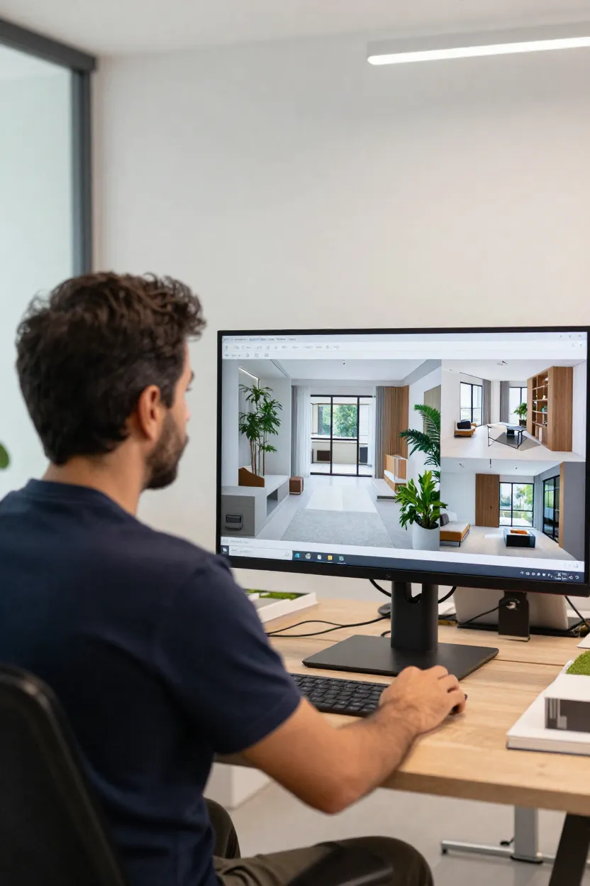 Simulação de Arquitetura e Decoração - Antes