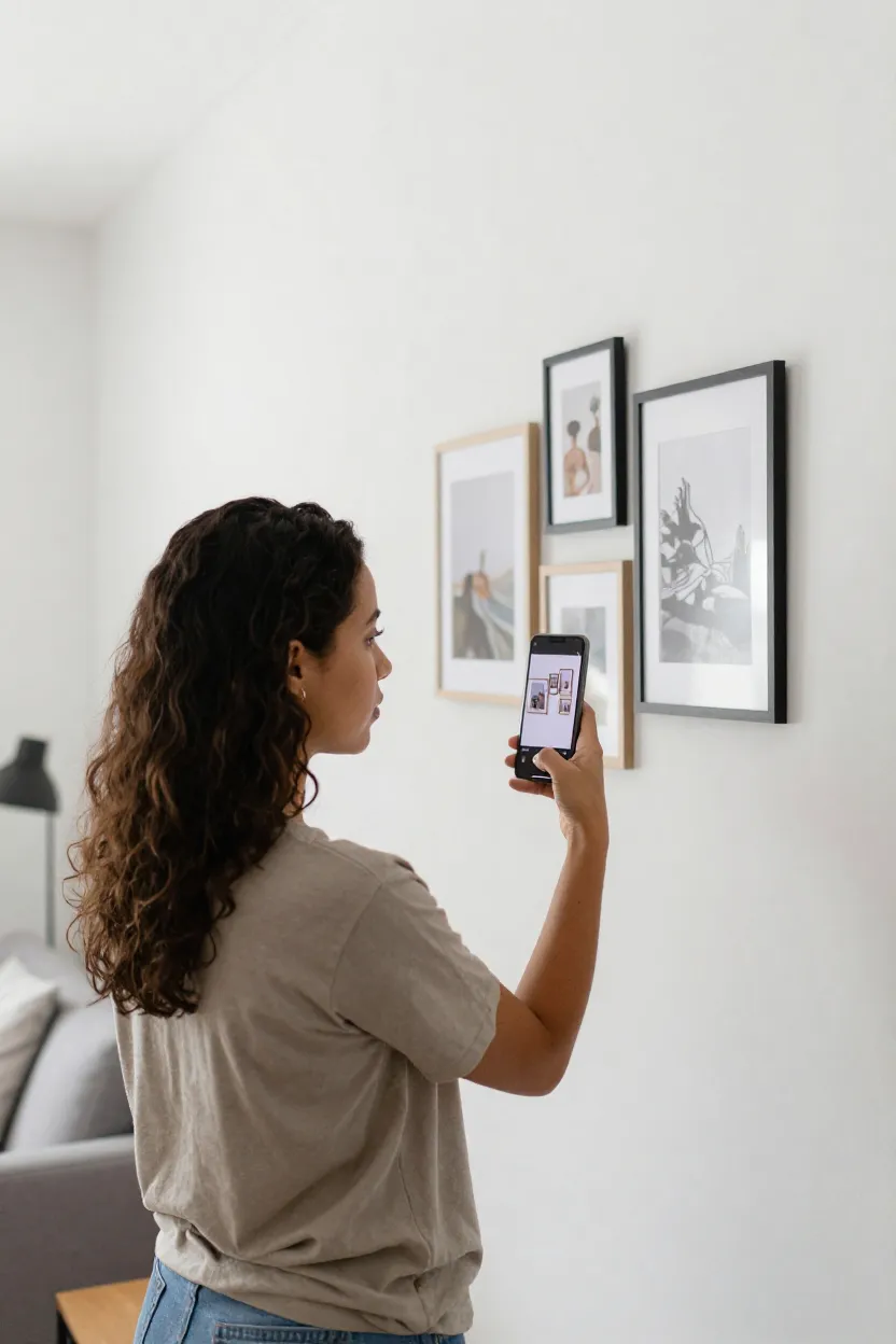 Simulação de Quadros na Parede - Antes