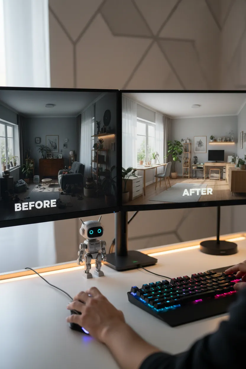 Transformar Ambiente com IA - Antes