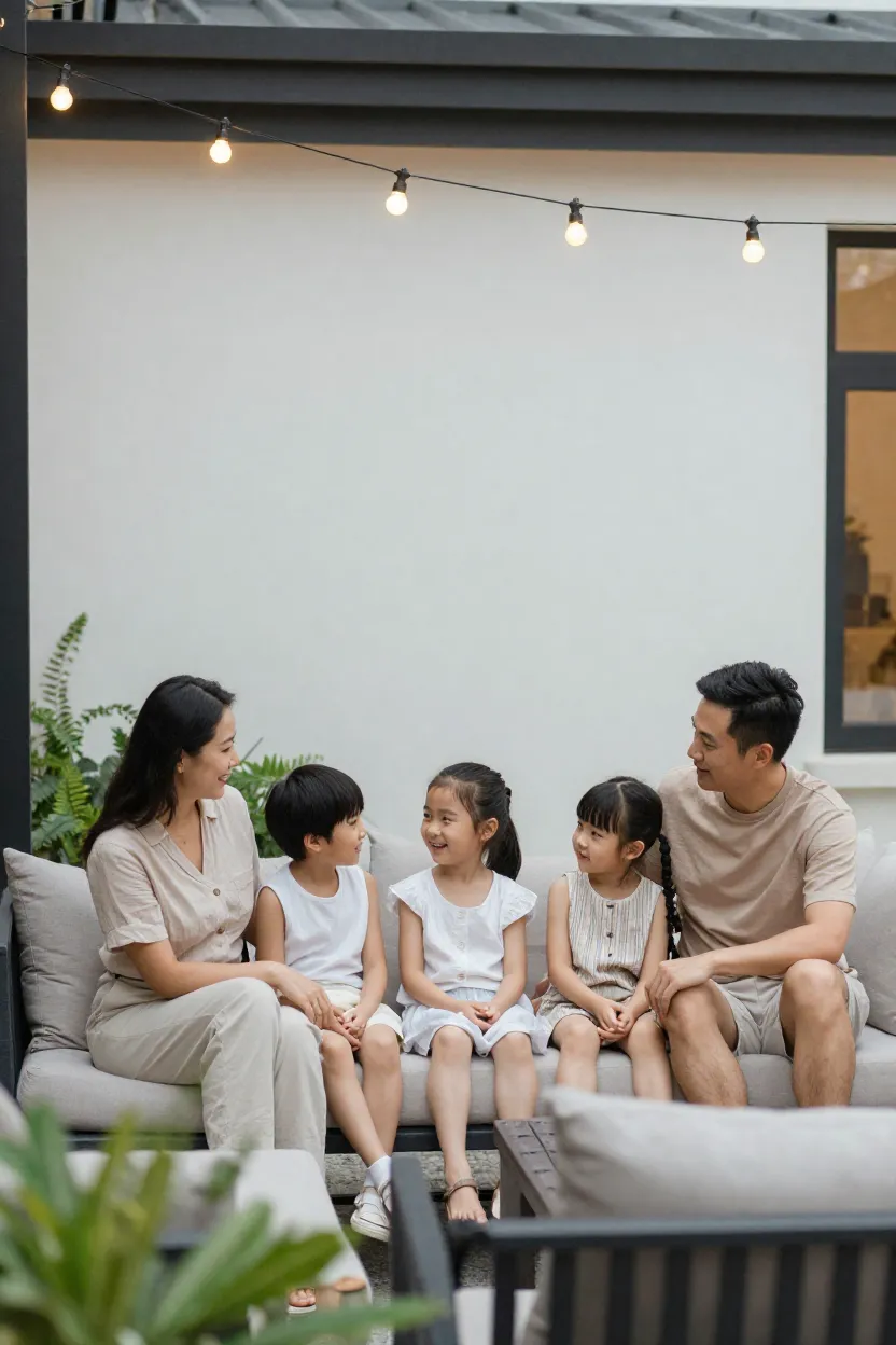 Transformar Ambiente com IA: Área Lazer - Depois