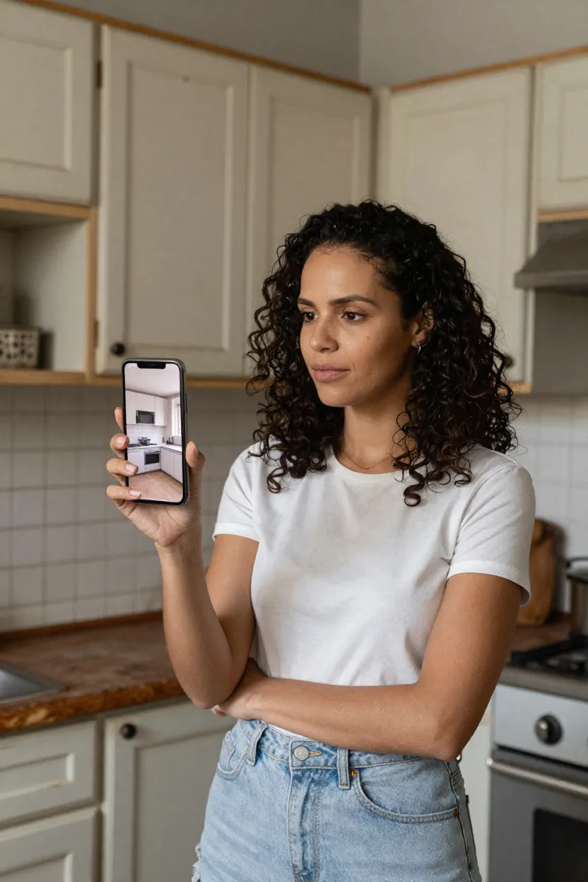 Transformar Ambiente com IA: Cozinha - Antes