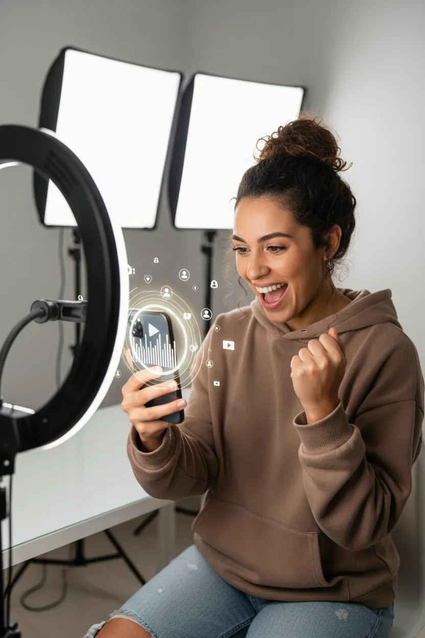 Criador de Conteúdo que Quer Viralizar - Antes