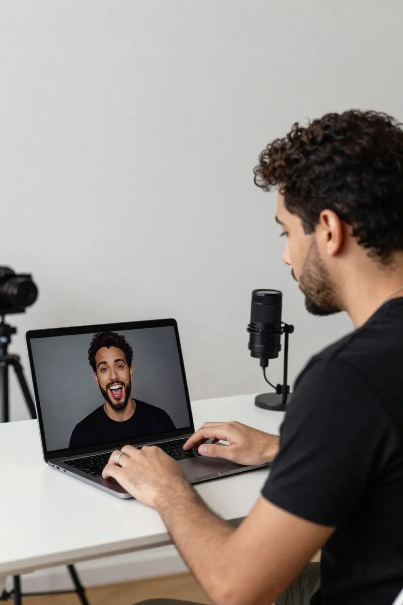 Fazer Lip Sync com Famosos - Antes