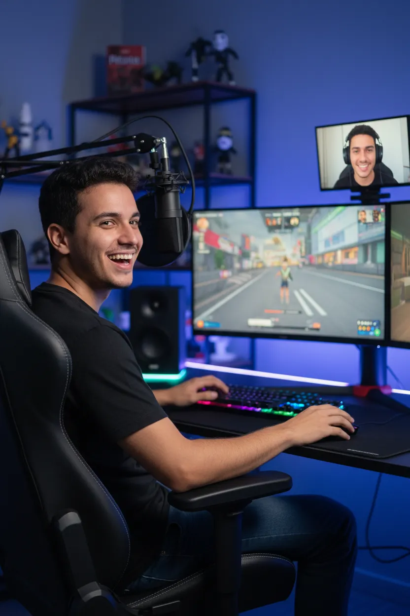 Gamer que Quer Gols Épicos - Antes