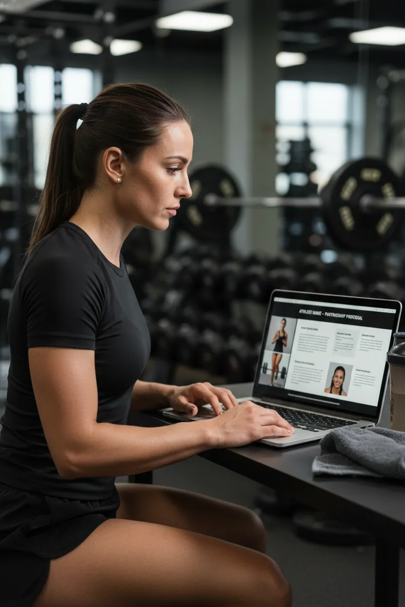 Atleta com ensaio pró para patrocínio - Antes