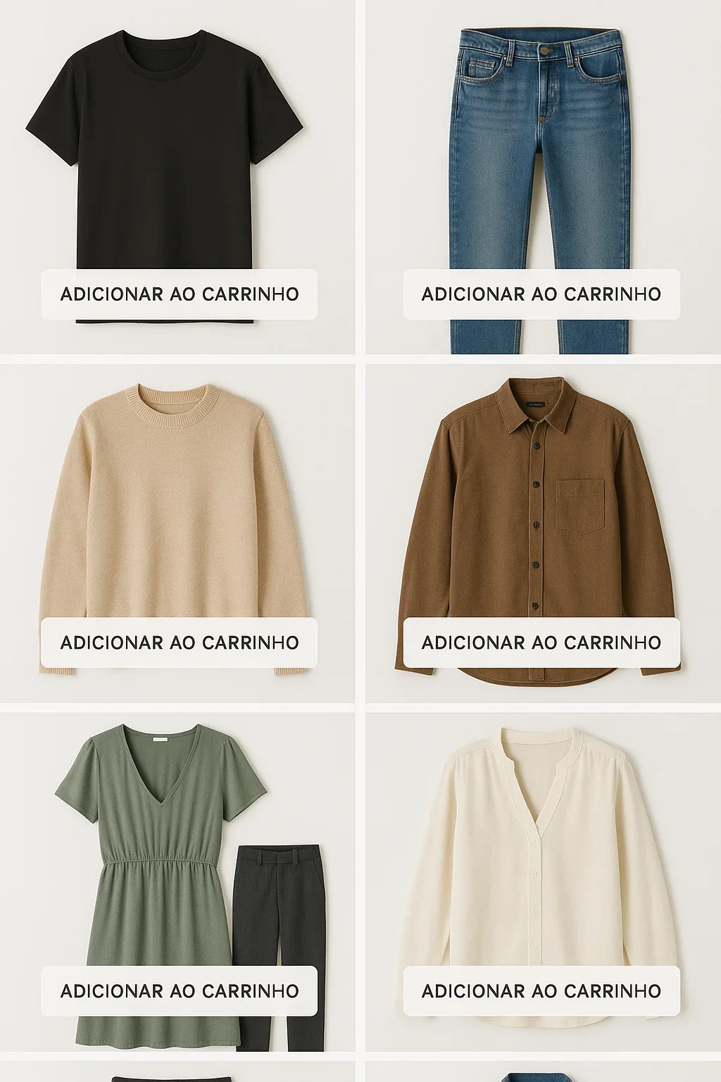 Catálogo com Modelos de IA (UGC Escalável) - Depois