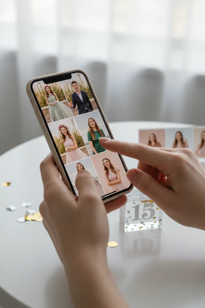 Ensaio de 15 anos em casa, sem fotógrafo - Depois