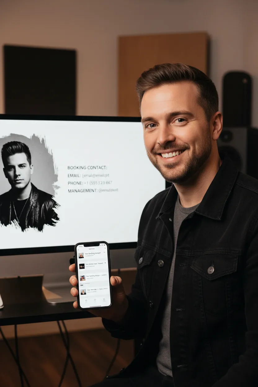 Press kit de artista que responde - Antes