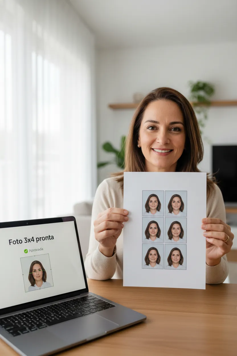 Foto 3x4 online aprovada de primeira - Antes