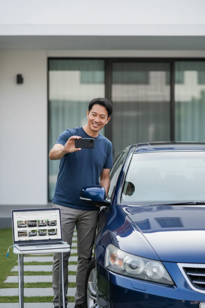 Fotos para anúncio de carro seminovo - Antes