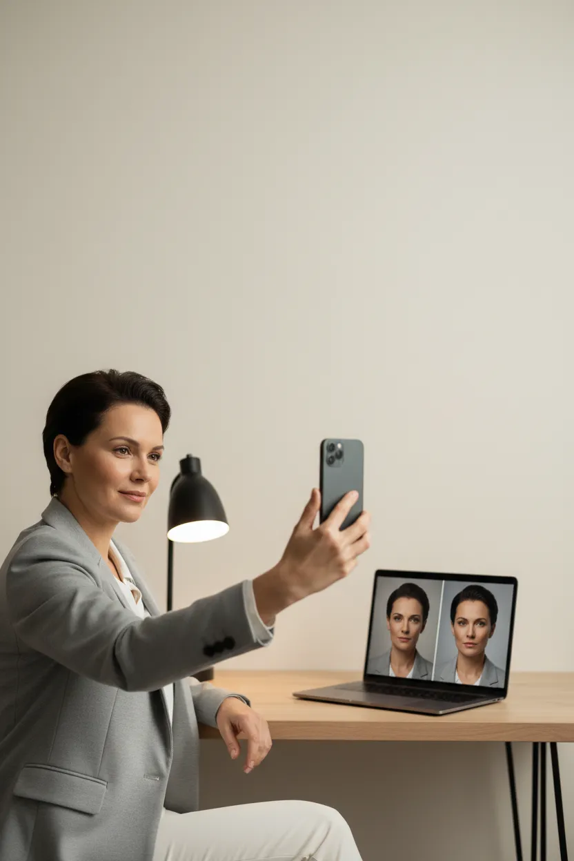 Relight: selfie com luz de estúdio - Antes