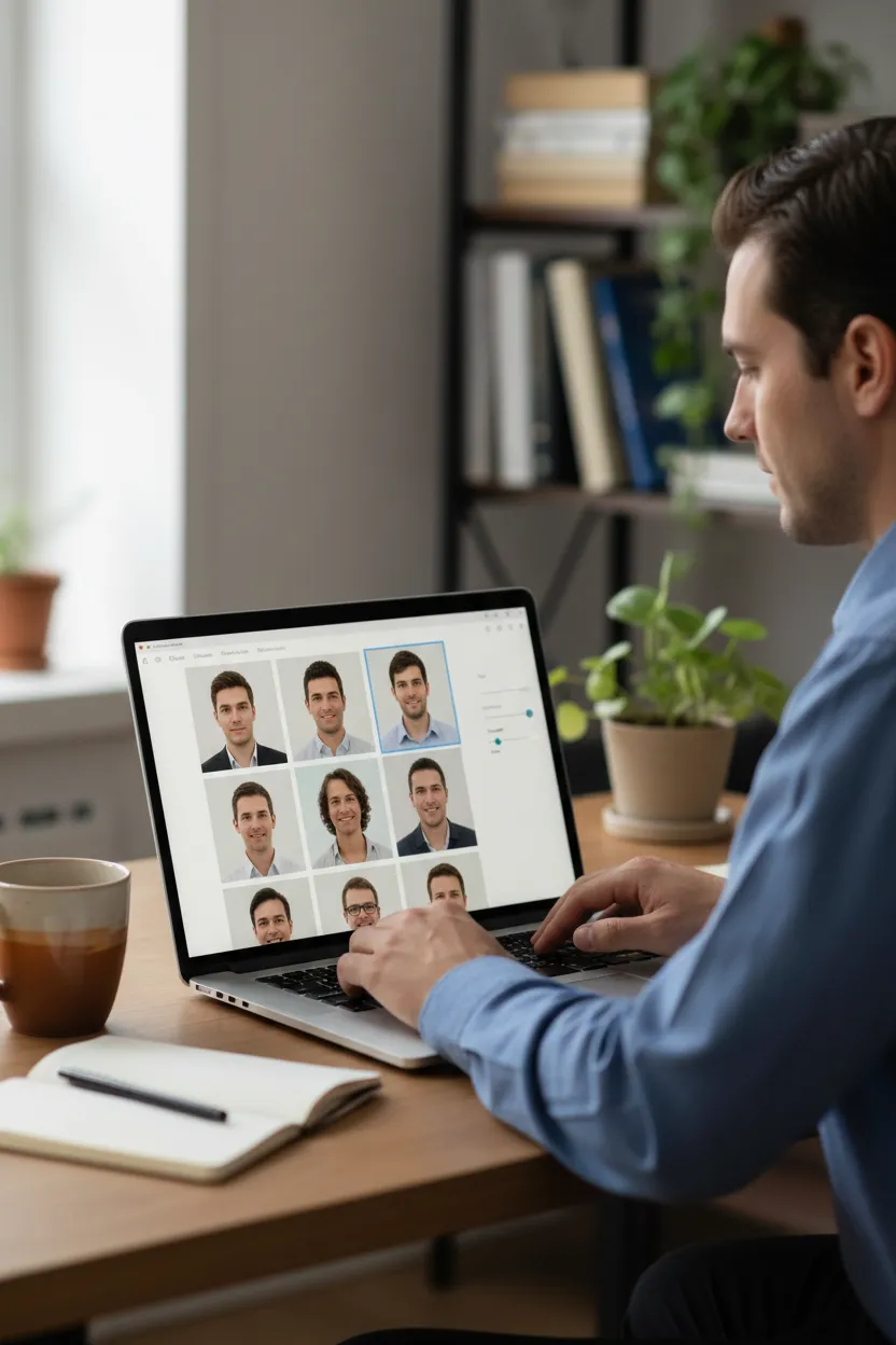 Foto profissional p/ perfil no Lattes - Depois