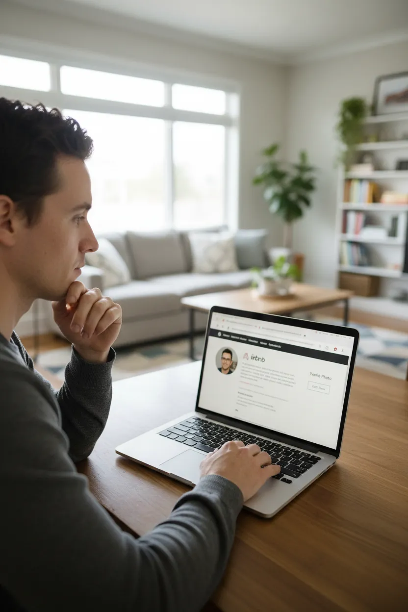 Anfitrião que quer mais reservas - Antes