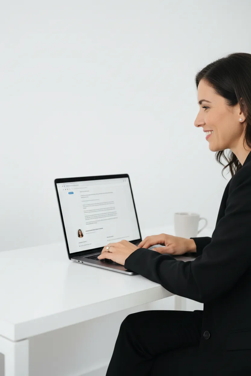 Assinatura de e-mail com foto forte - Antes