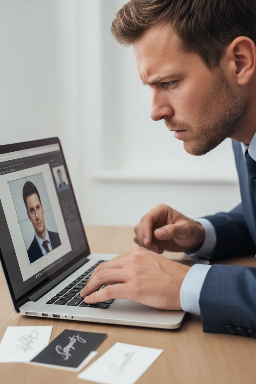 Assinatura de e-mail com foto forte - Depois