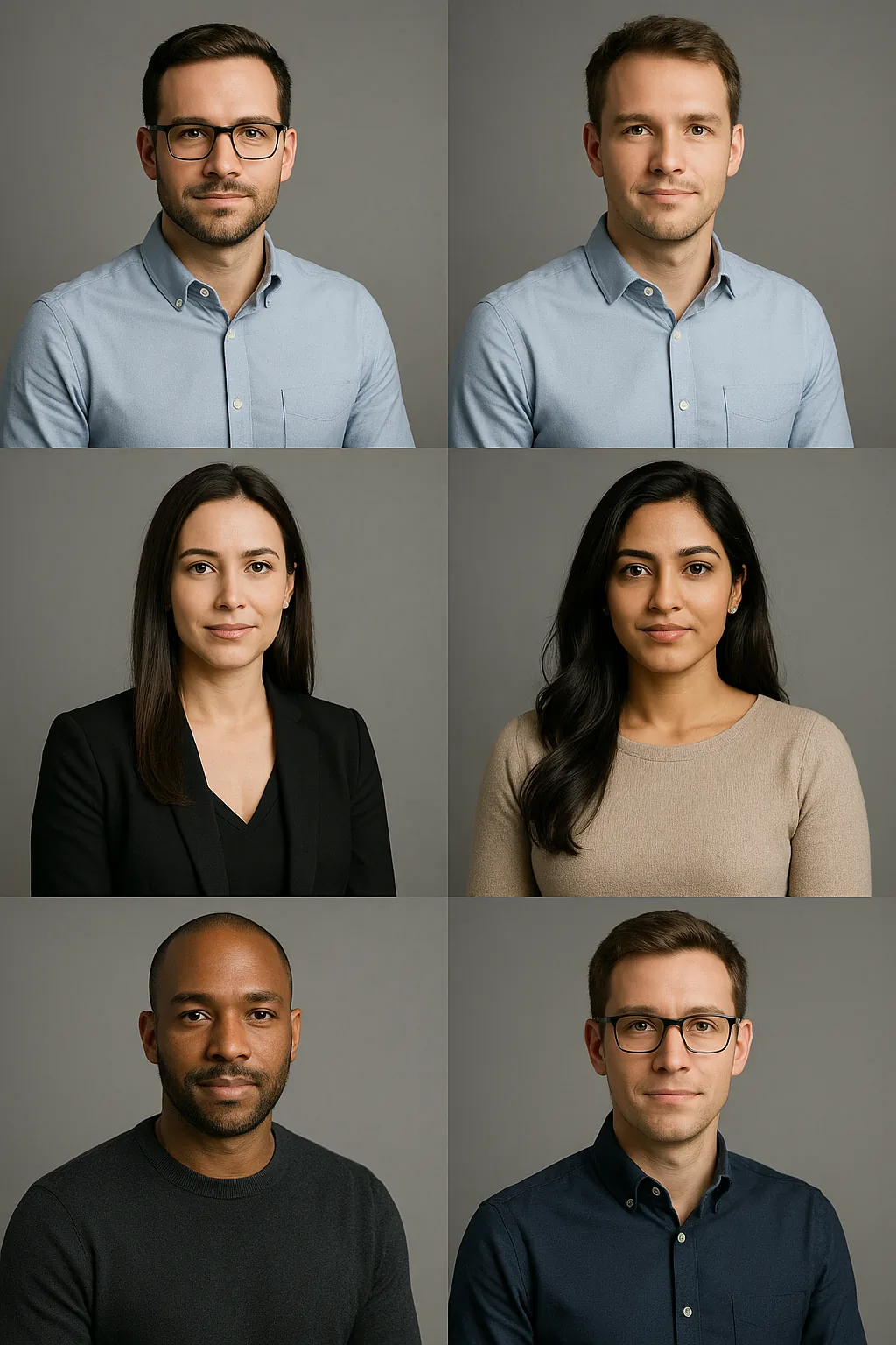 Headshots de Time para Startups - Antes