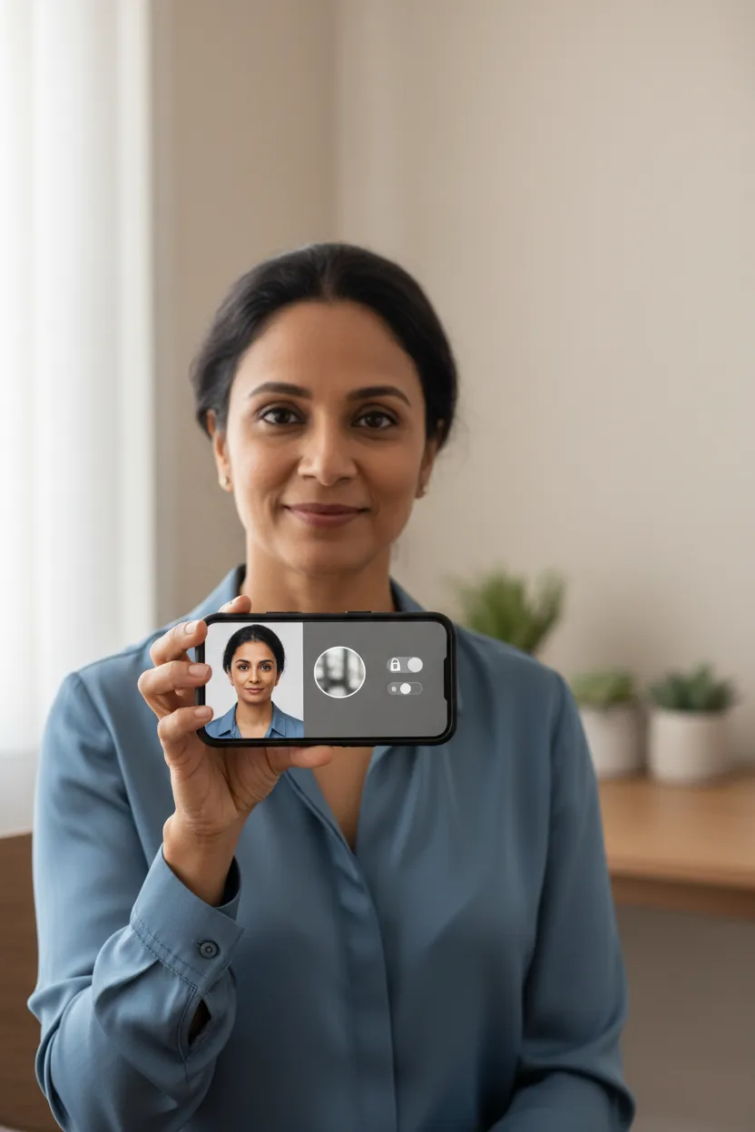 Avatar IA para proteger sua privacidade - Antes