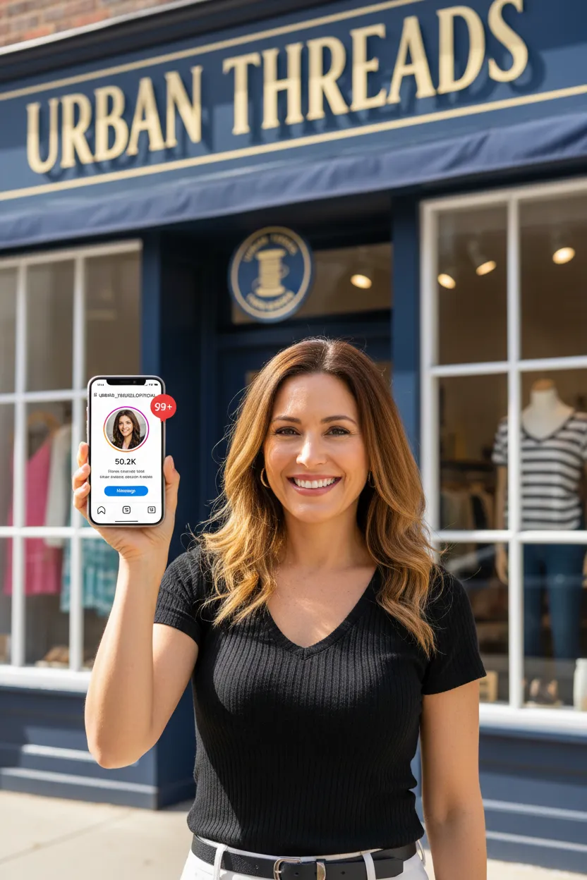 Loja local com perfil de Instagram forte - Antes