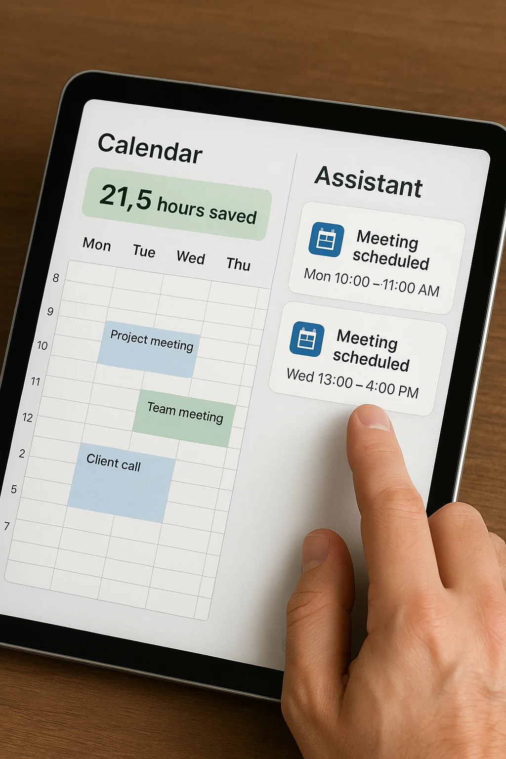 Executivos com Agendas Lotadas - Depois
