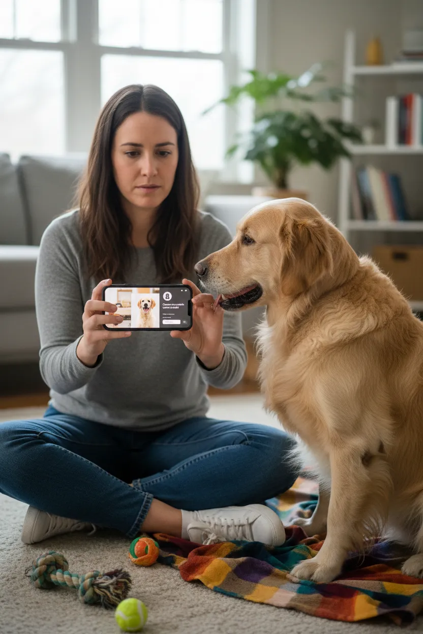 Pet sitter com foto que conquista tutores - Depois