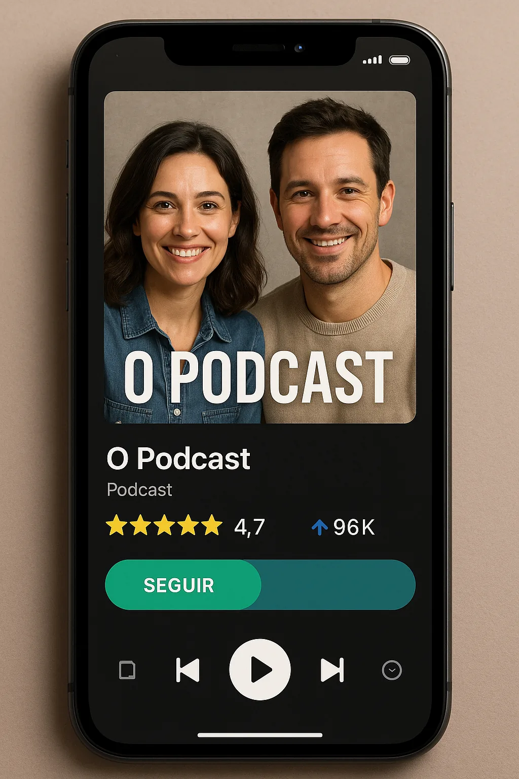 Visuais para Podcasts - Depois
