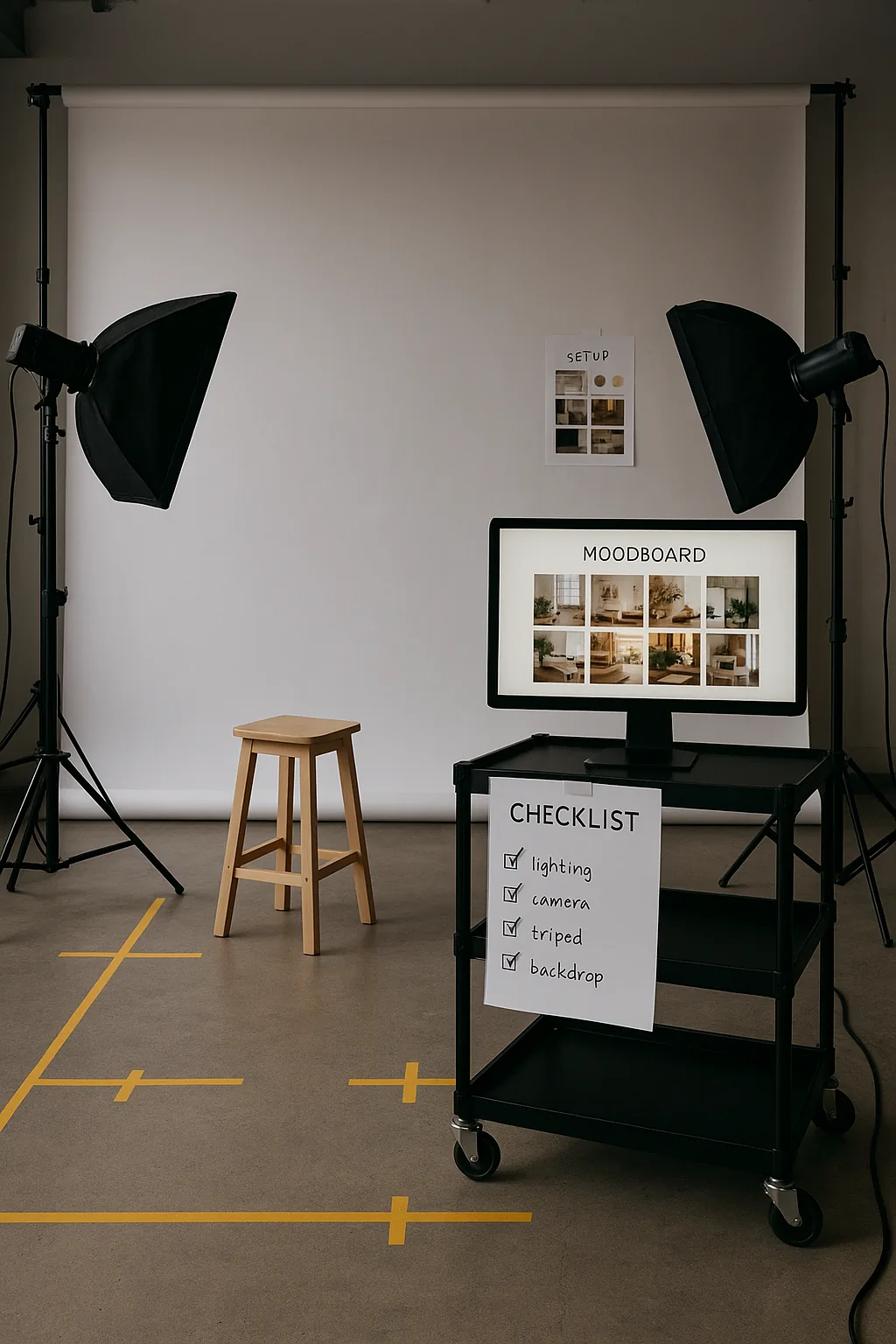 Pré-Produção de Ensaios Fotográficos - Depois