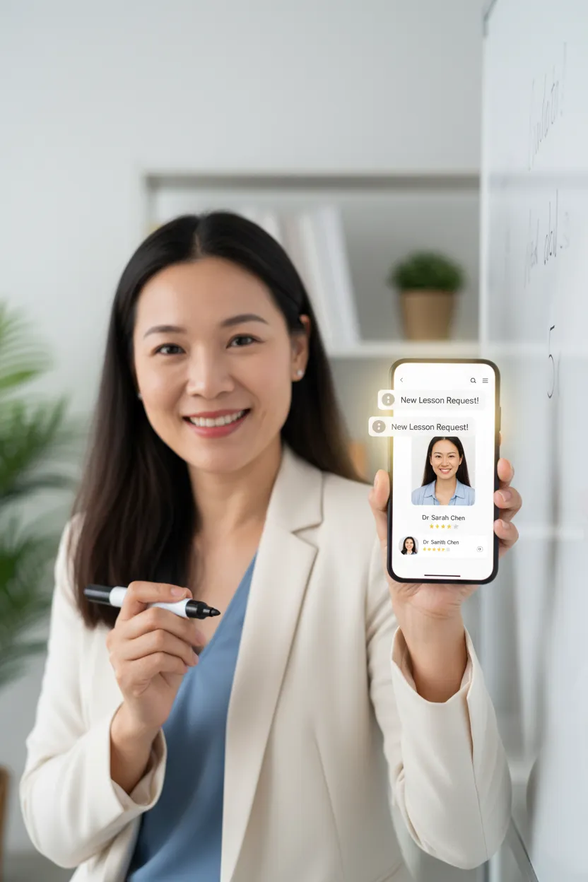 Professor particular com foto que atrai - Antes