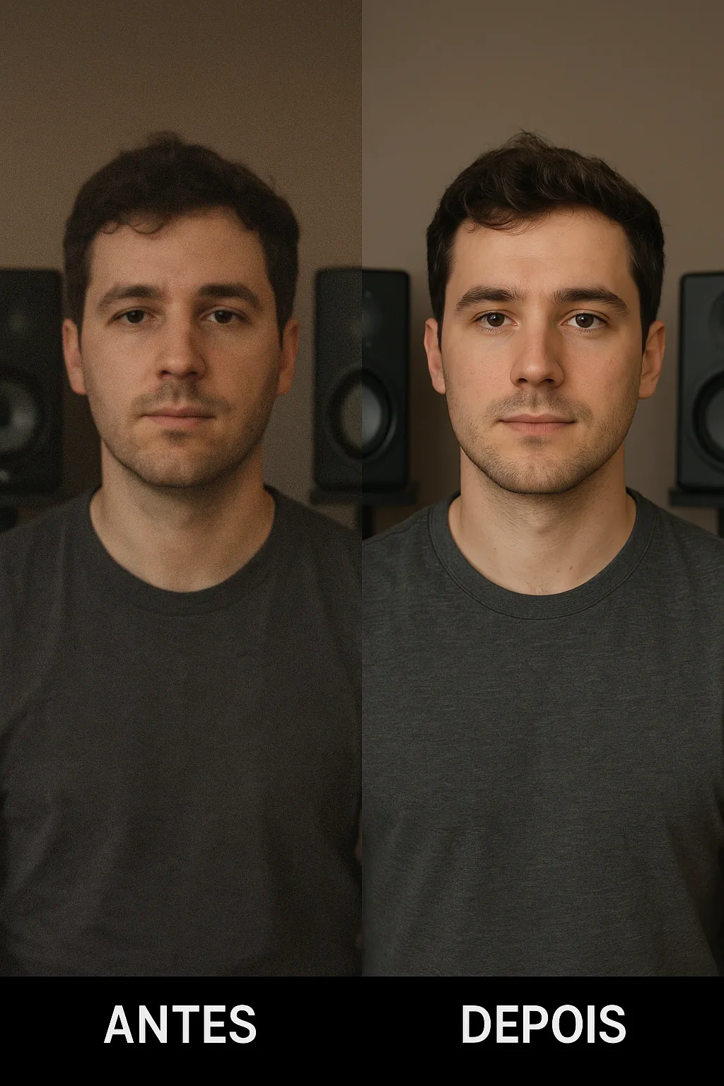 Melhoria de Qualidade e Upscale de Imagens - Antes