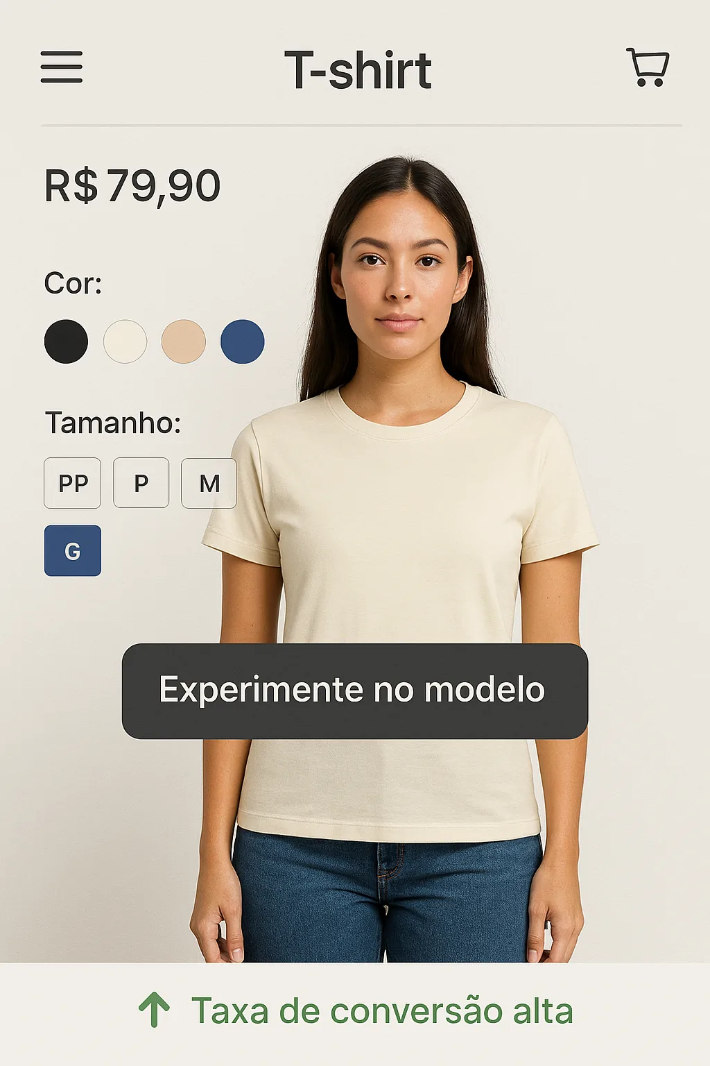 Virtual Try-On de Roupas - Depois