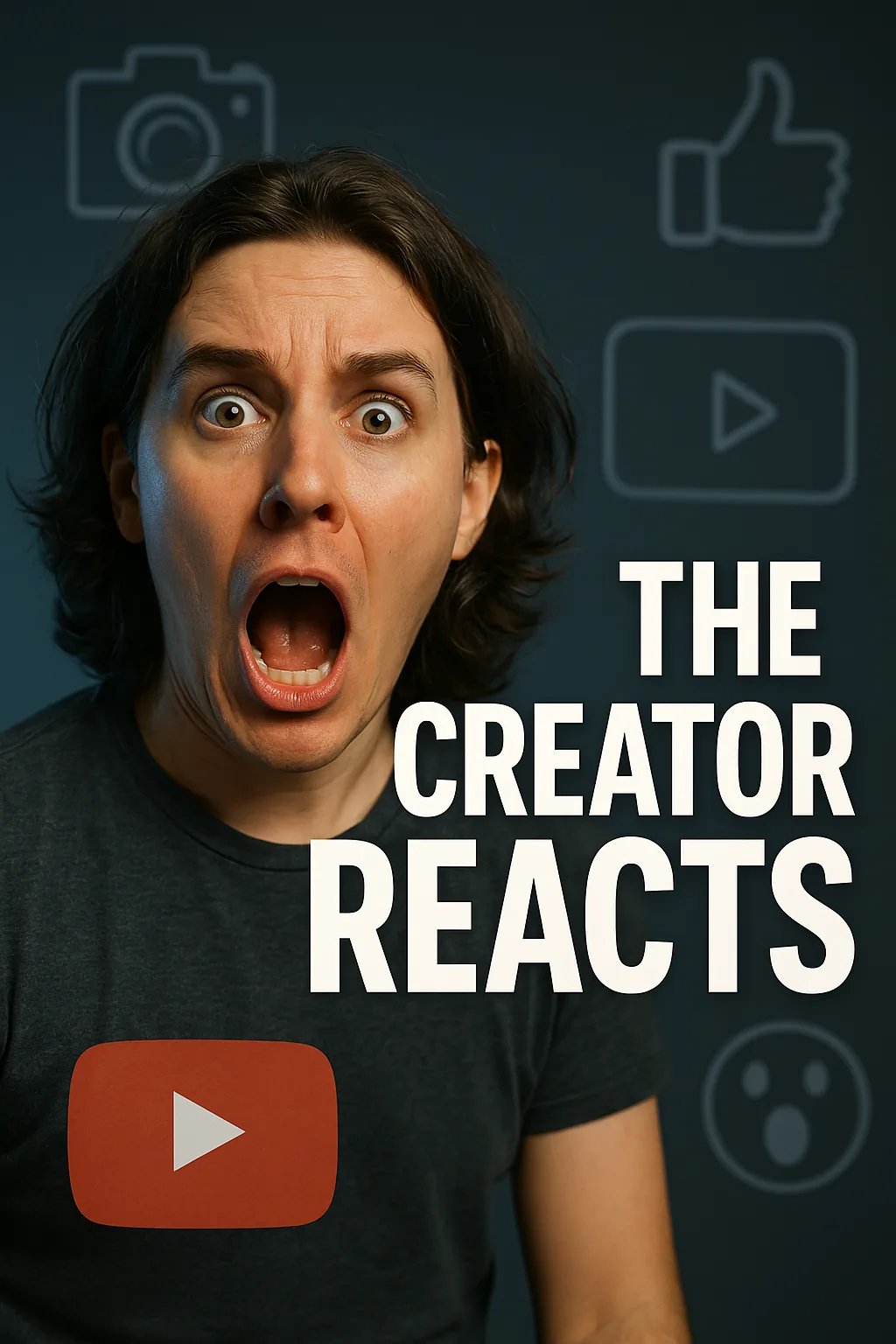 Miniaturas de YouTube com Reação - Antes